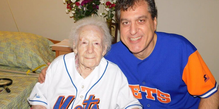  101-Year-Old Mets Fan Celebrates Opening Day at Gurwin Jewish