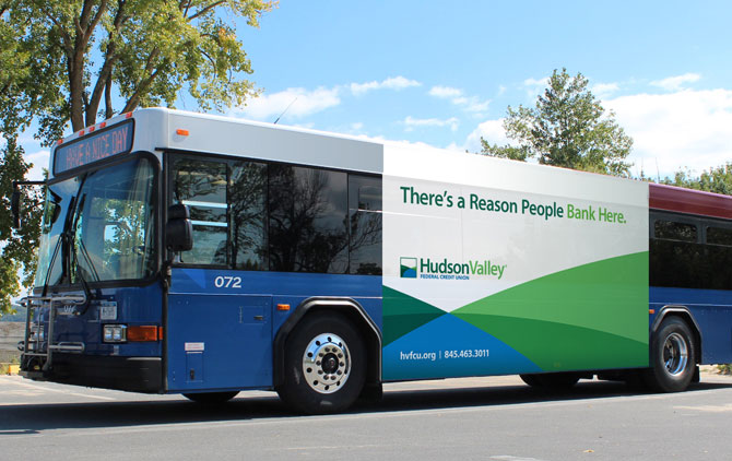 Hudson Valley Federal Credit Union Bus Billboard