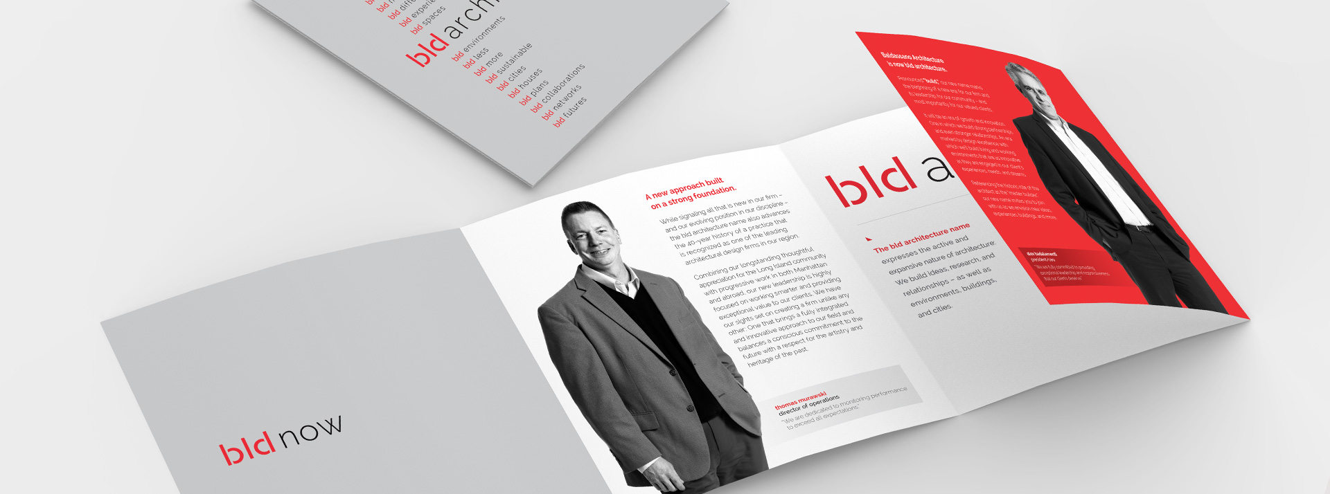 BLD Architecture square 4-fold brochure