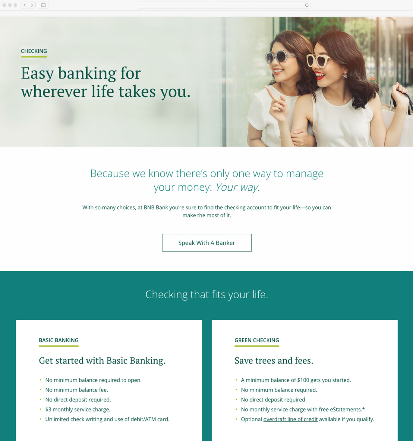 BNB Bank website 