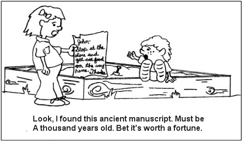 cursive cartoon