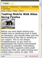 mobile sites