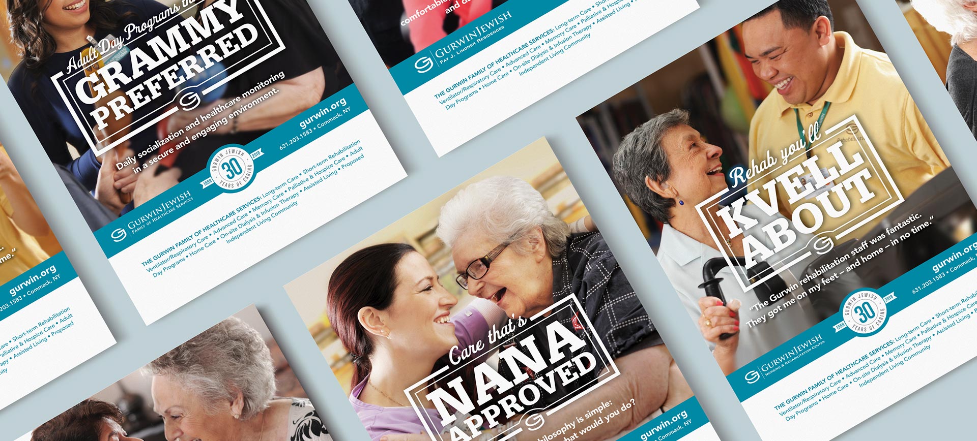 Gurwin Jewish Multiple Print Ad Examples