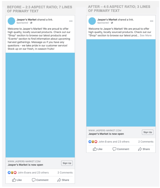 New Facebook Aspect Ratio