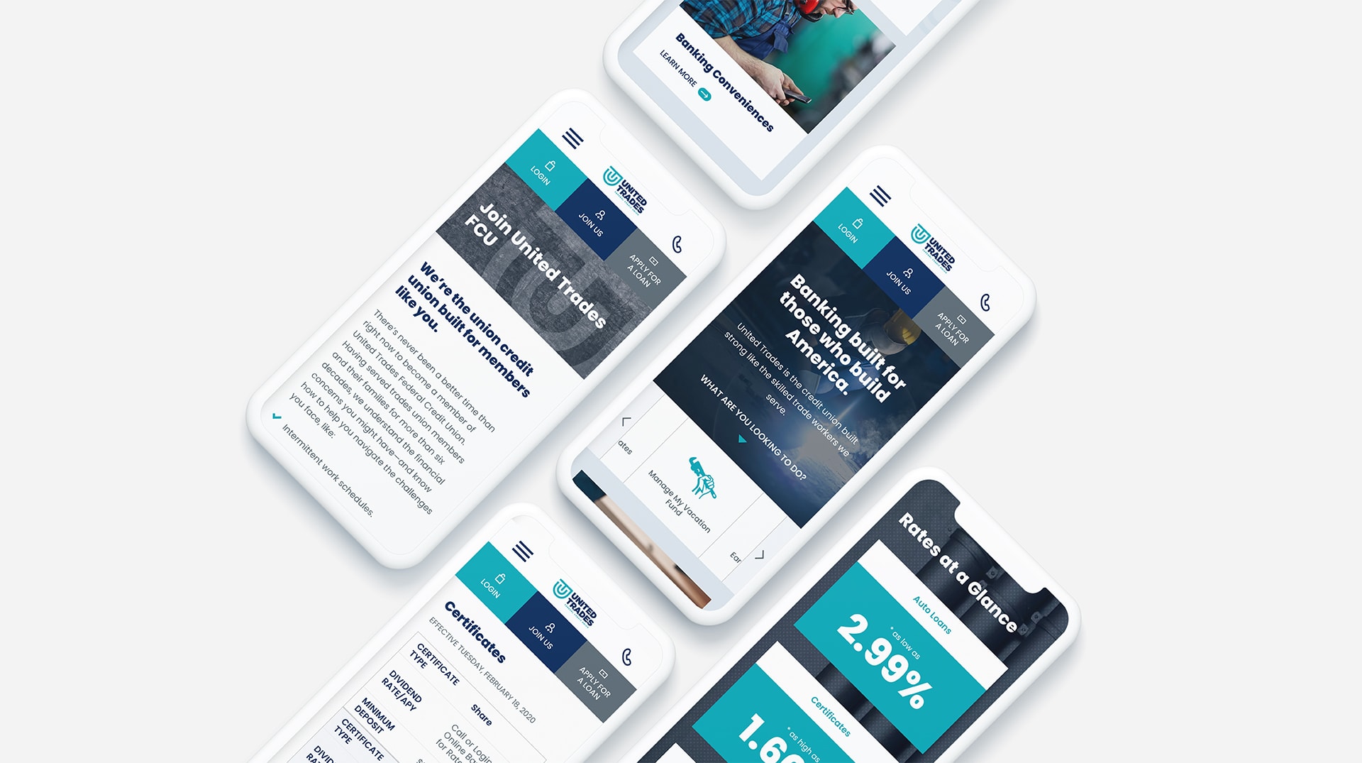 UTFCU Mobile Optimized Website Redesign by Austin Williams a New York Digital Marketing Agency