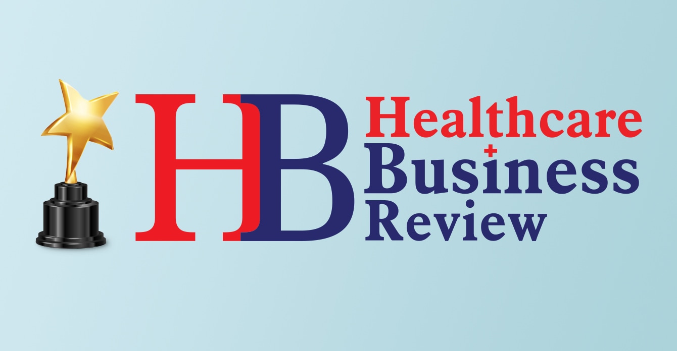 Healthcare Business Review logo with an icon of the award.